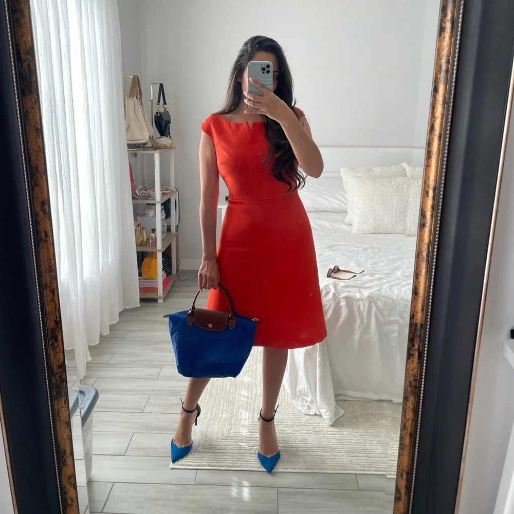Tory Burch Orange Poppy Sheath Dress – Size 0